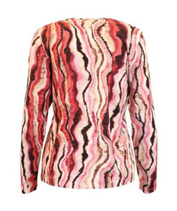 Signature pink abstract print top