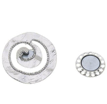 Load image into Gallery viewer, The Hazel Swirl circle magnetic brooches
