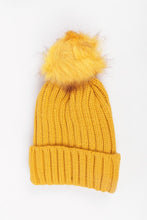 Load image into Gallery viewer, Ribbed Knit bobble hats
