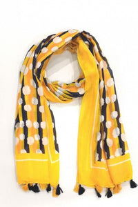 Spot and strip scarves