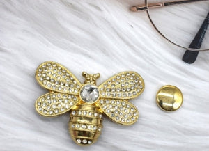 Jewelled Bee magnetic brooches,