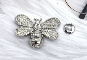 Jewelled Bee magnetic brooches,
