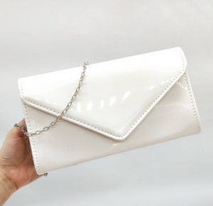 Patent  effect evening bags