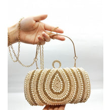Load image into Gallery viewer, Tear drop pearl design evening bags
