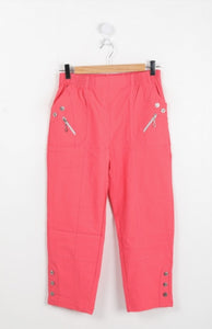 3/4 Elasticated cropped trousers