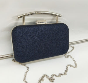 Solid handle evening Clutch bags