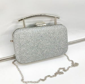 Solid handle evening Clutch bags