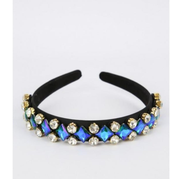 Circle and square shape jewelled hairbands