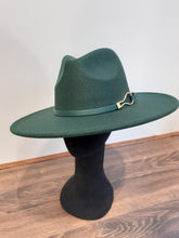 Load image into Gallery viewer, Fedora hats with gold buckle
