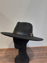 Load image into Gallery viewer, Fedora hats with double leatherette belt
