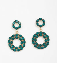 Load image into Gallery viewer, Statement 2 circle Earrings
