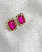 Load image into Gallery viewer, Statement stud gem earrings

