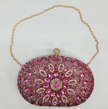 Load image into Gallery viewer, Oval gem Clutch bags
