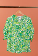 Load image into Gallery viewer, Vintage inspired pattern blouse tops

